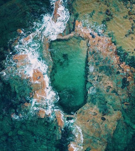 The bathing rock pool via Visit Cape Paterson, Victoria