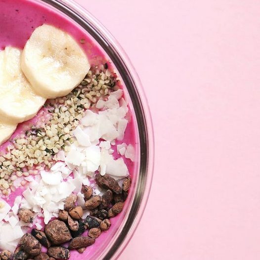 Vegan smoothie bowls via The Real Thing