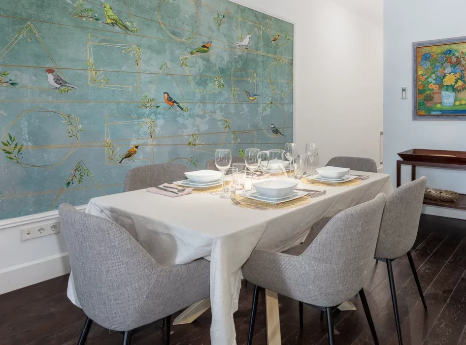 luxury dining room las aves apartment madrid